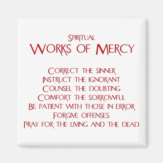 Aimant Les Mots spirituels de Mercy (Devant)