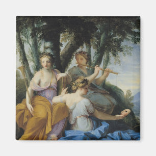 Aimant Les Muses, Clio, euterpe et Thalia, c.1652-55