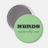 Aimant Les NERDS font tourner le monde (Recto/Verso)