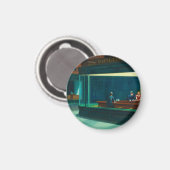 Aimant Les nuits Edward Hopper (Recto/Verso)