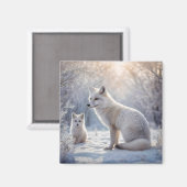 Aimant "Les obligations décongelées : le renard arctique (Recto/Verso)