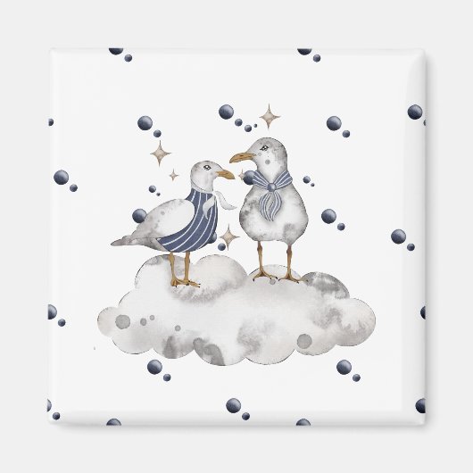 Aimant Les oiseaux de plage (Devant)