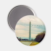Aimant les oiseaux du monument de washington (Recto/Verso)