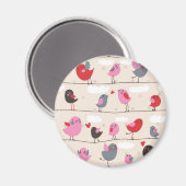 Aimant Les oiseaux en amour (Recto/Verso)