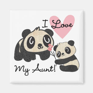 Aimant Les pandas I aiment ma tante
