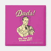 Aimant Les papas : Comme son propre distributeur de bille (Devant)