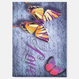 Aimant Les papillons aiment le bleu