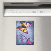 Aimant Les papillons aiment le bleu (In Situ (Lave-vaisselle))