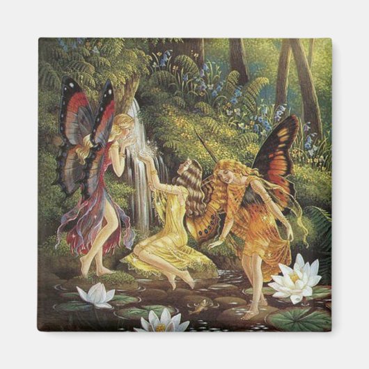Aimant Les papillons dans la forêt (Devant)