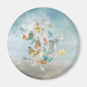 Aimant Les papillons dans les nuages (Devant)