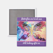 Aimant Les papillons sont des êtres chers qui s'occupent  (Recto/Verso)