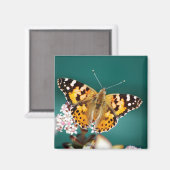 Aimant Les papillons sont gratuits (Recto/Verso)
