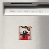 Aimant Les pas de Noël Président Donald Trump & Melania (In Situ (Lave-vaisselle))