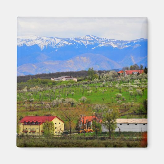 Aimant Les paysages montagneux du Sibiu (Devant)