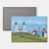 Aimant Les phares du Vieux Gurnet (Recto/Verso)