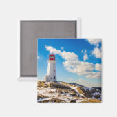 Aimant Les phares | Peggy's Cove Nouvelle-Écosse (Recto/Verso)