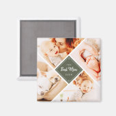 Aimant Les photos de Best Maman Ever Modern Custom (Recto/Verso)