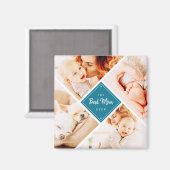 Aimant Les photos de Best Maman Ever Modern Custom (Recto/Verso)