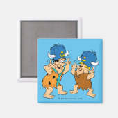 Aimant Les Pierrafeu | Buffles d'eau Fred & Barney (Recto/Verso)