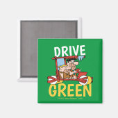 Aimant Les Pierrafeu | Fred & Barney - Drive Green (Recto/Verso)