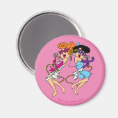 Aimant Les Pierrafeu | Wilma & Betty Rock Stars (Recto/Verso)