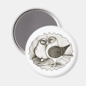 Aimant Les pigeons de Modène Gazzi (Recto/Verso)