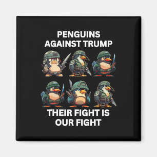 Aimant Les Pingouins En Colère Contre Trump Leur Combat E