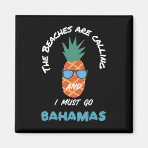 Aimant Les Plages Appelent Bahamas Souvenir Ananas Soleil