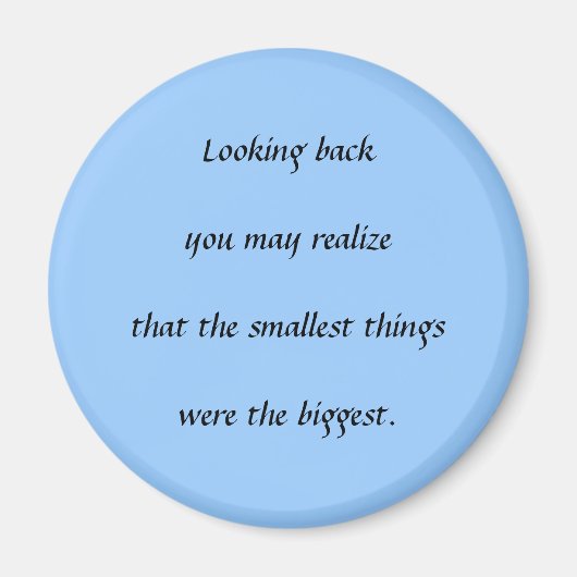 Aimant Les plus petites choses (Devant)