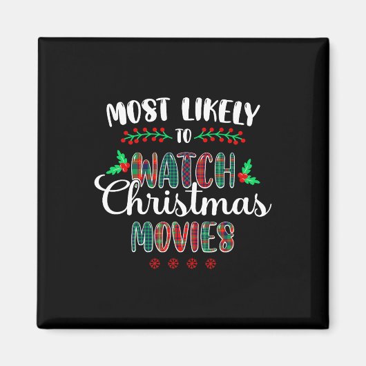 Aimant Les Plus Probables À Regarder Les Films De Noël Fa (Devant)