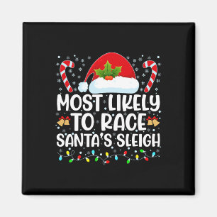 Aimant Les Plus Probables De Course Père Noël Sleigh Fami