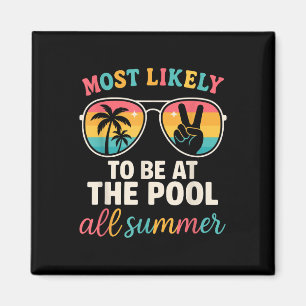 Aimant Les Plus Probables D'Être À La Piscine Tous Été Fa