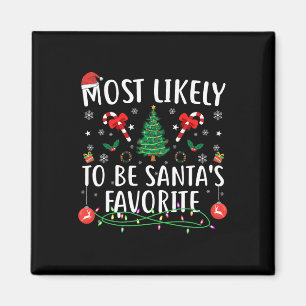 Aimant Les plus probables Père Noël Favorite Matching Fam