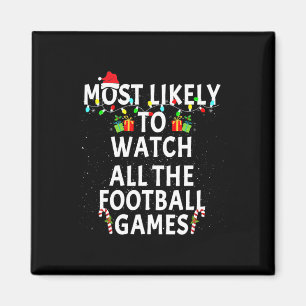 Aimant Les plus probables regarder le football Noël Noël