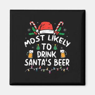 Aimant Les Plus Susceptibles De Boire Père Noël Bière Noë