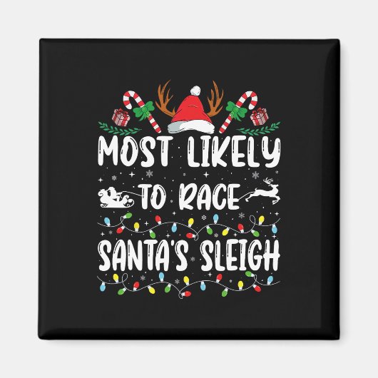 Aimant Les Plus Susceptibles De Faire Course Père Noël Sl (Devant)