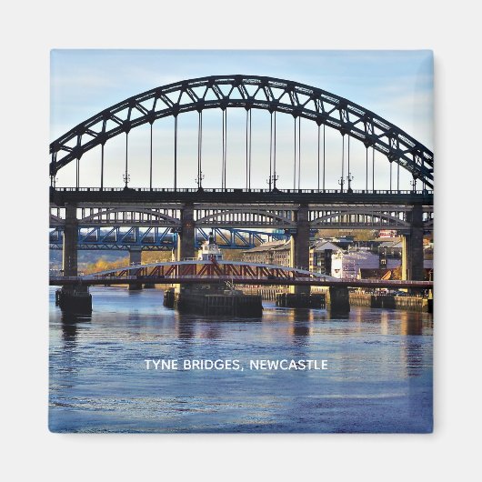 Aimant Les ponts Tyne, Newcastle sur Tyne, Angleterre (Devant)