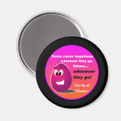 Aimant Les produits de sagesse Happy Oeuf Head (Recto/Verso)