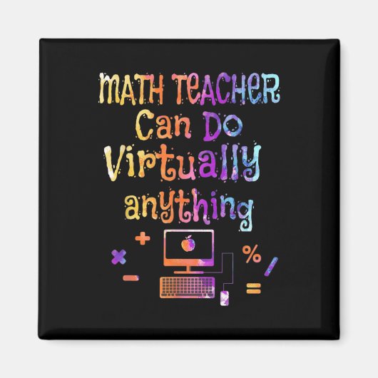 Aimant Les professeurs de mathématiques peuvent faire pra (Devant)