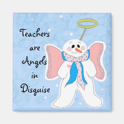 Aimant Les professeurs roses sont des anges (Devant)