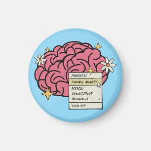 Aimant Les propriétés du cerveau gèrent l'anxiété