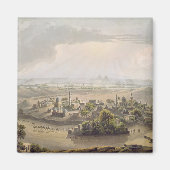 Aimant Les pyramides du Caire, gravées par Daniel Havell (Devant)