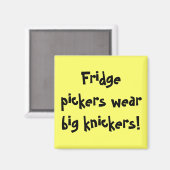 Aimant Les récupérateurs portent de gros culottes ! (Recto/Verso)