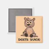 Aimant Les régimes sont nuls ! Petit ours d'ours (Recto/Verso)