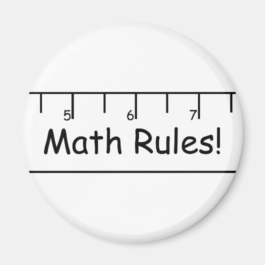 Aimant Les règles mathématiques ! (Devant)