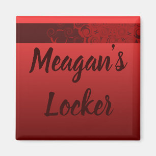 Aimant Les remous de rouge ont personnalisé le casier