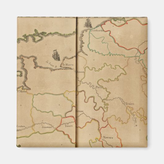 Aimant Les rivières France (Devant)