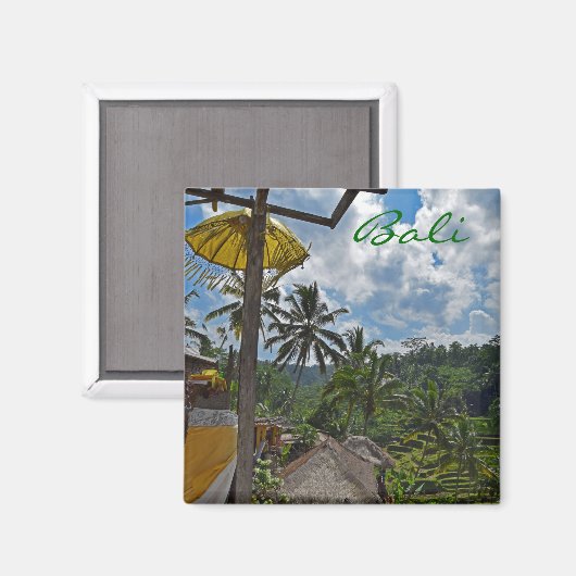 Aimant Les rizières de Bali (Recto/Verso)