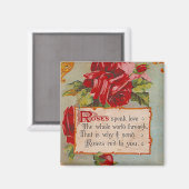 Aimant Les roses parlent d'amour (Recto/Verso)