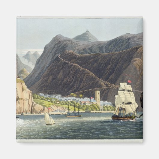Aimant Les routes, Sainte-Hélène, gravée par Robert Havel (Devant)